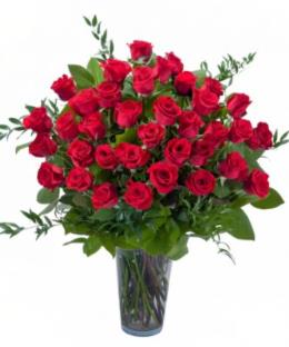 Photo of flowers: Fifty Red Roses Arranged
