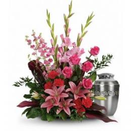 Photo of flowers: Adoring Heart Cremation Urn